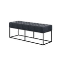 BODEN STEEL GREY BENCH