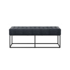 BODEN STEEL GREY BENCH