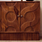 Siva Four Door Mango Wood Hammered Sideboard