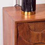 Siva Four Door Mango Wood Hammered Sideboard