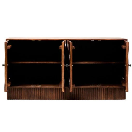 Siva Four Door Mango Wood Hammered Sideboard