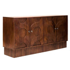 Siva Four Door Mango Wood Hammered Sideboard