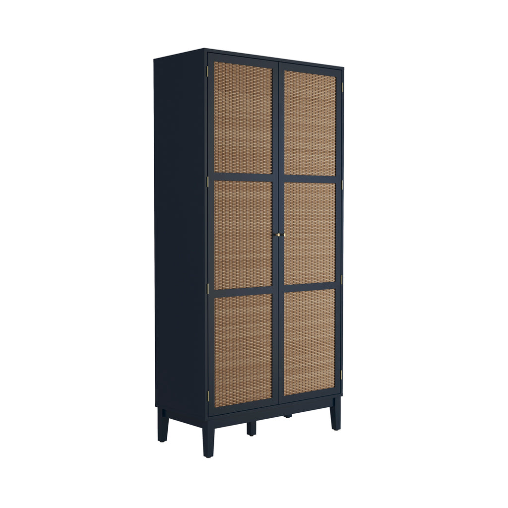 BORDEAUX BLUE 2 DOOR WARDROBE