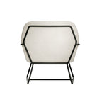 CHARLES ARMCHAIR IVORY BOUCLE / MATTE BLACK