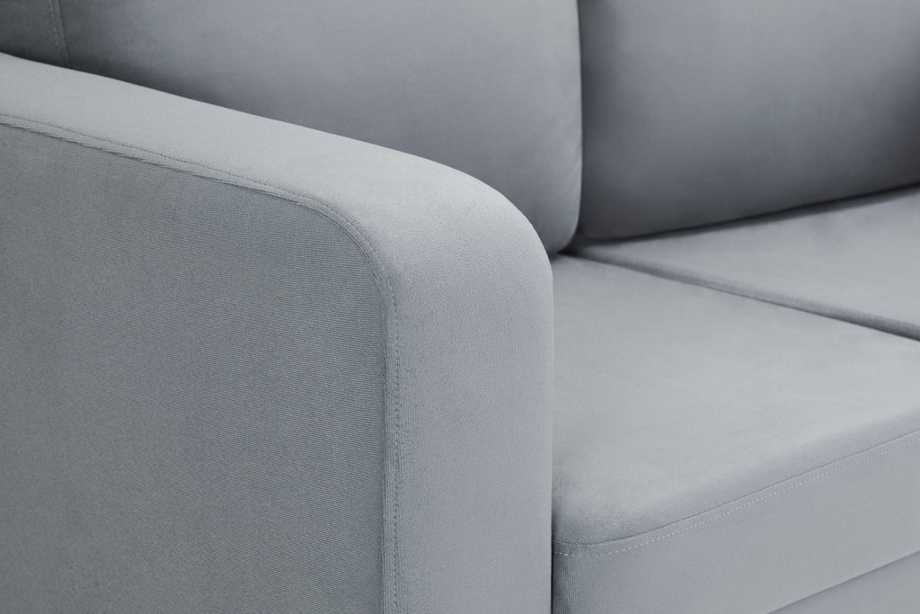 Sofa In A Box 3 Seater Grey Fabric