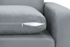 Sofa In A Box 3 Seater Grey Fabric