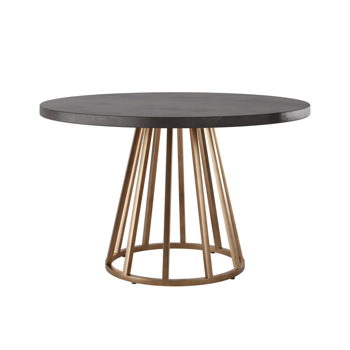 Bredon Dining Table Faux Dark Concrete Table