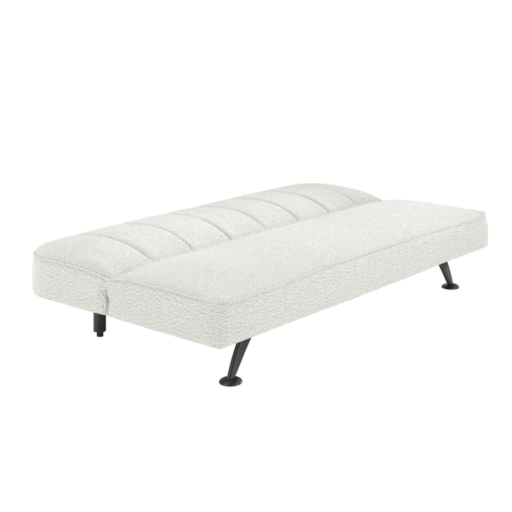 BURLINGTON SOFA BED IVORY BOUCLE / MATTE BLACK