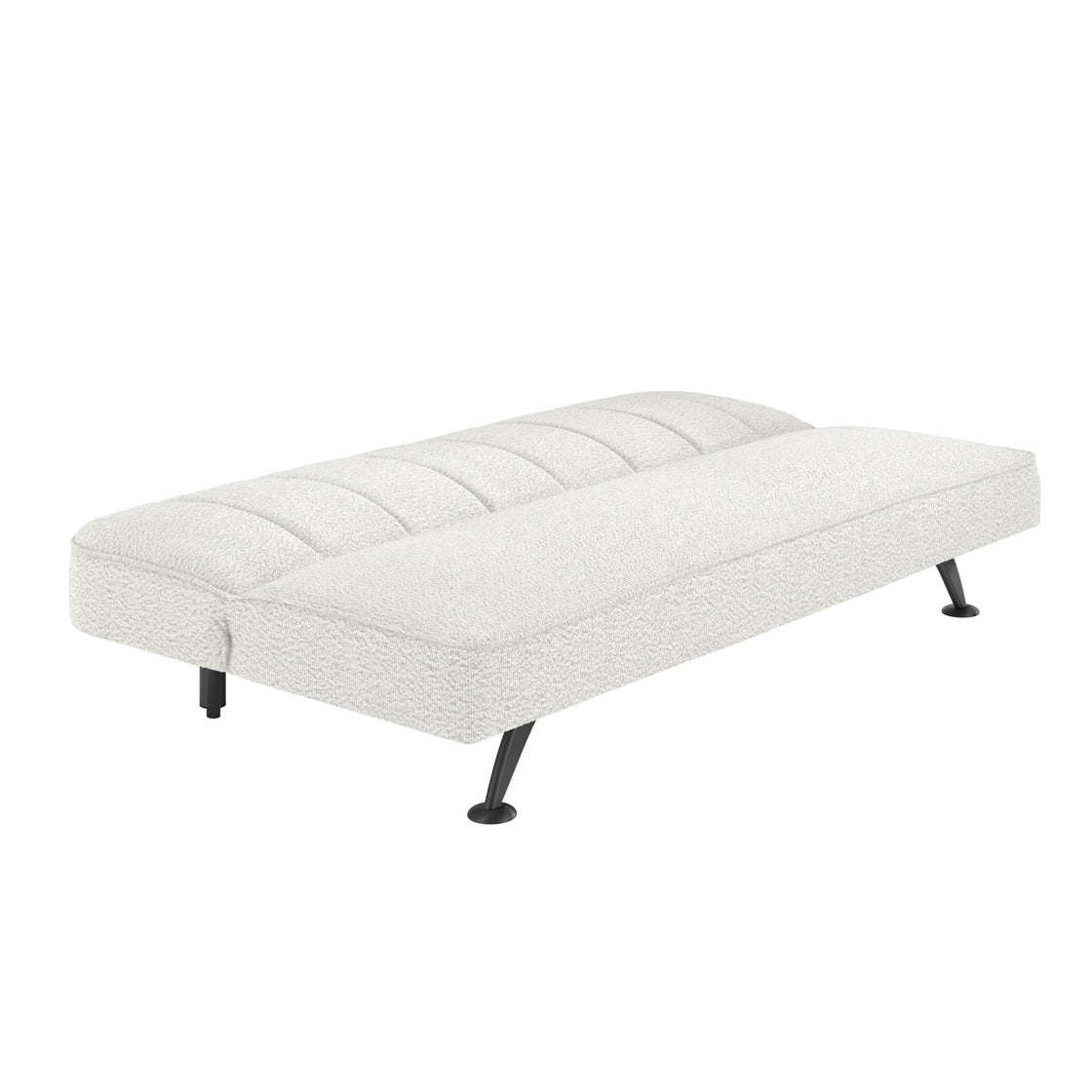 BURLINGTON SOFA BED IVORY BOUCLE / MATTE BLACK