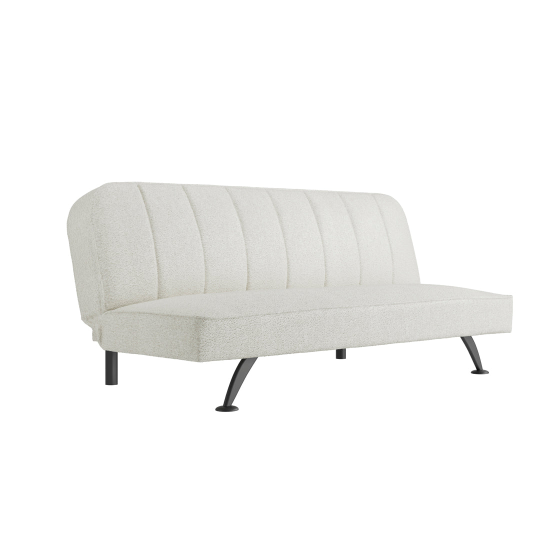 BURLINGTON SOFA BED IVORY BOUCLE / MATTE BLACK