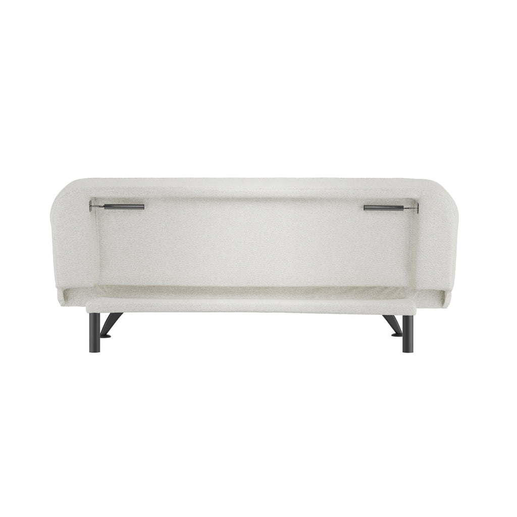 BURLINGTON SOFA BED IVORY BOUCLE / MATTE BLACK