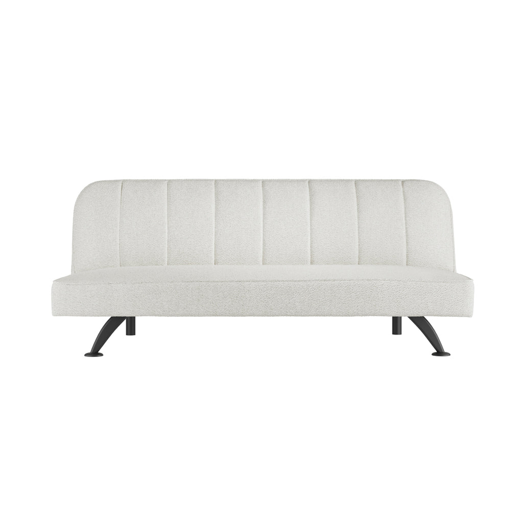 BURLINGTON SOFA BED IVORY BOUCLE / MATTE BLACK