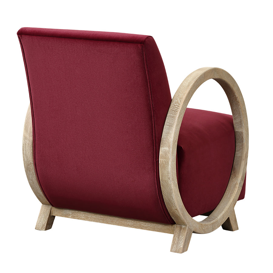Wick Club Accent Chair Plum