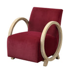 Wick Club Accent Chair Plum