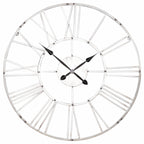 Vintage Silver 92cm Wall Clock