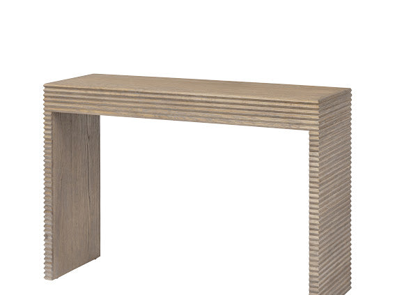 Wickham Ribbed Oak Console