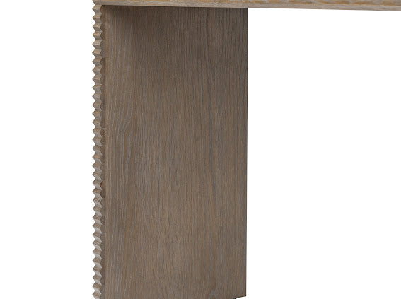 Wickham Ribbed Oak Console