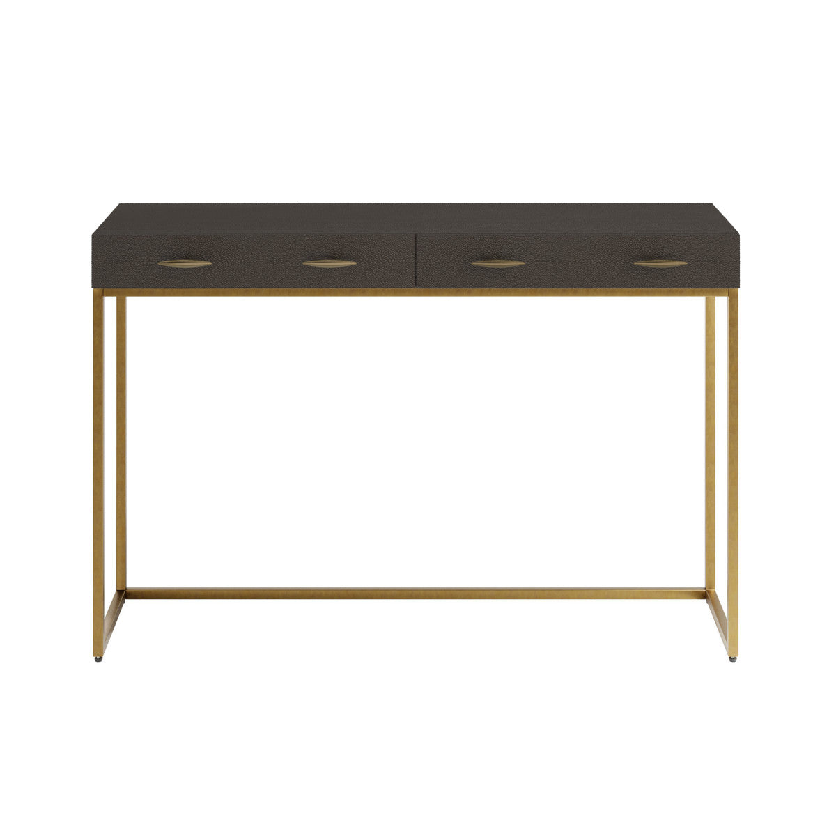 Raphia Console Brown Shagreen