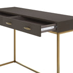 Raphia Console Brown Shagreen