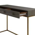 Raphia Console Grey Shagreen