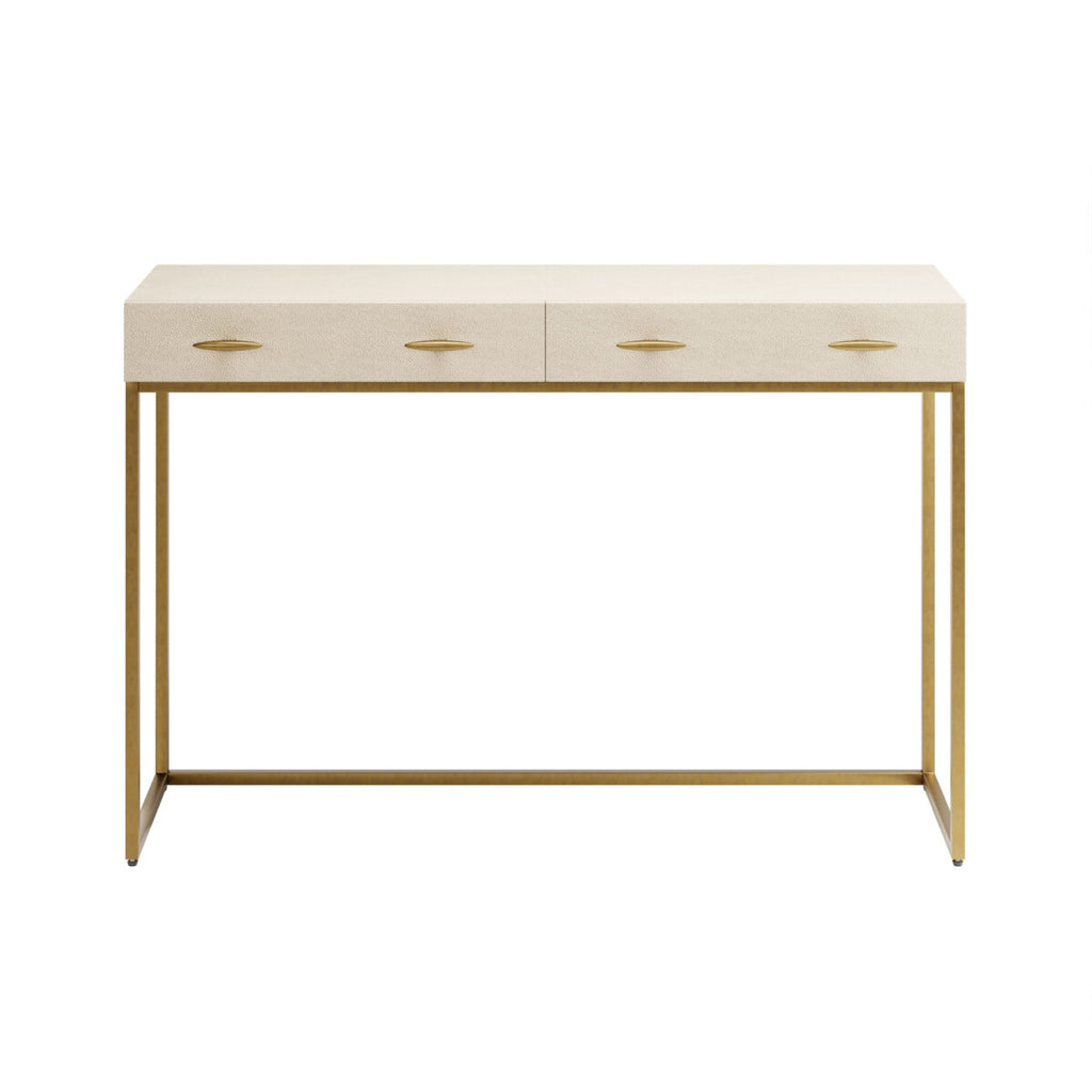 Raphia Console Ivory Shagreen