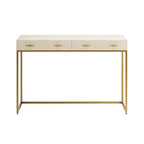 Raphia Console Ivory Shagreen