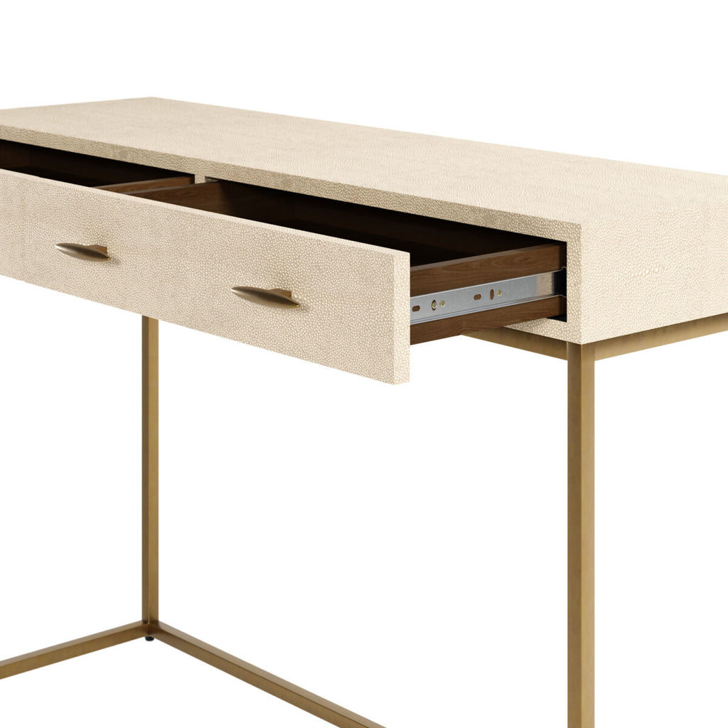 Raphia Console Ivory Shagreen
