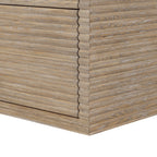 Oakham Ribbed Oak Chest of Drawers