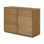 Evie Ribbed Walnut Chest of Drawers