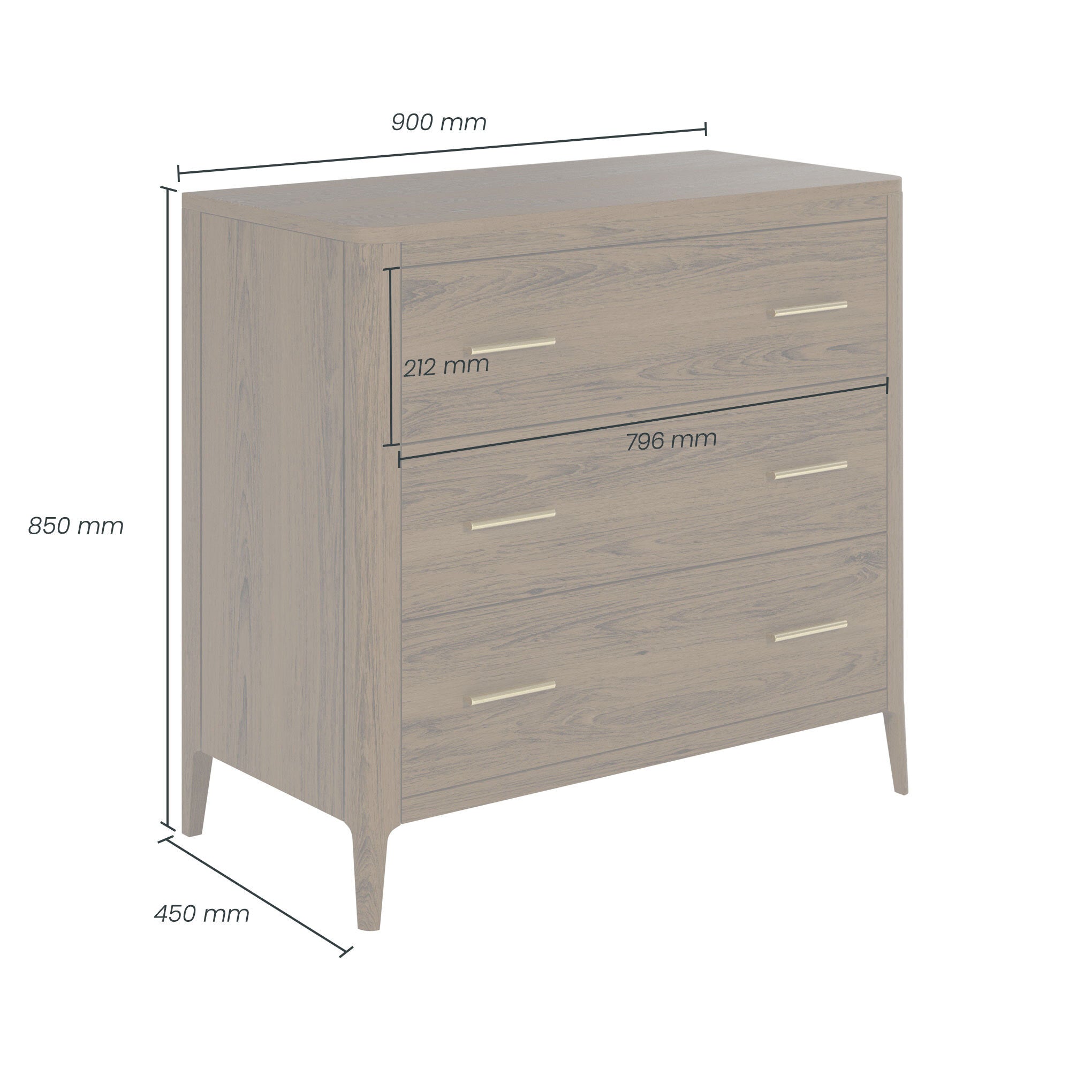 Abberley Chest of Drawers Brown