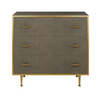 Raphia Chest of Drawers Grey Shagreen