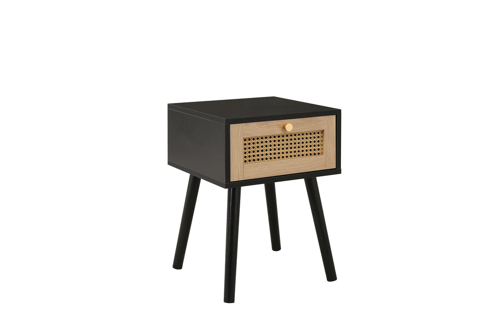 Croxley 1 Drawer Rattan Bedside