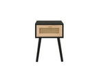 Croxley 1 Drawer Rattan Bedside