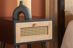 Croxley 1 Drawer Rattan Bedside