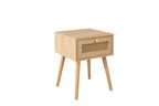 Croxley 1 Drawer Rattan Bedside