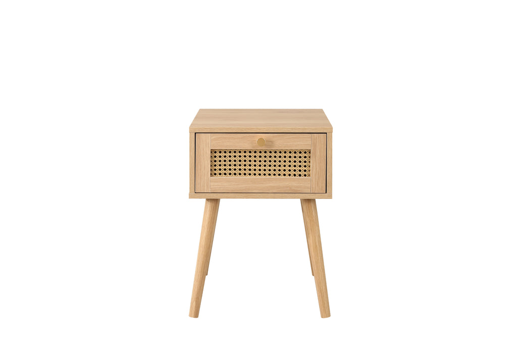 Croxley 1 Drawer Rattan Bedside