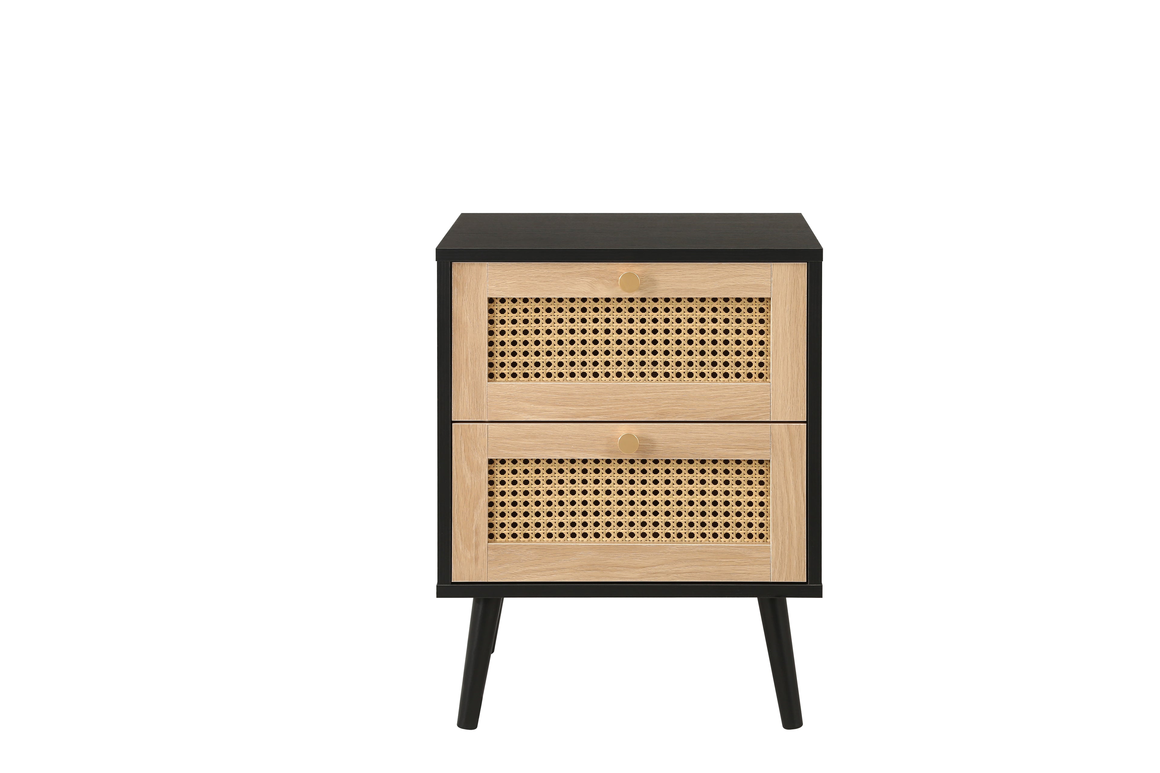 Croxley 2 Drawer Rattan Bedside