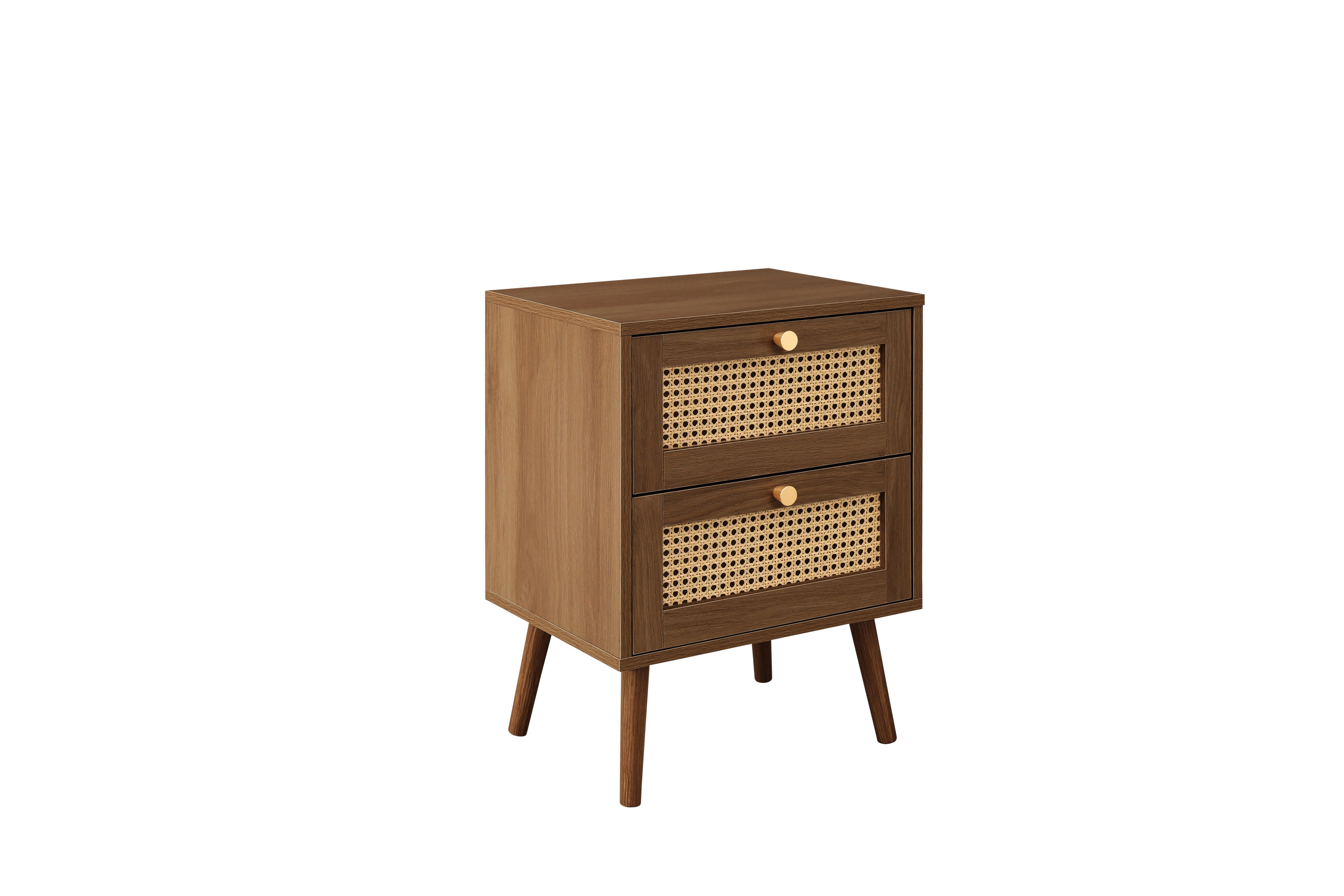 Croxley 2 Drawer Rattan Bedside