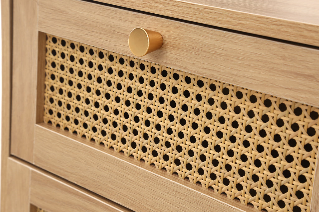 Croxley 2 Drawer Rattan Bedside