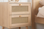 Croxley 2 Drawer Rattan Bedside