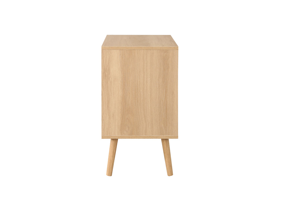 Croxley 2 Drawer Rattan Bedside