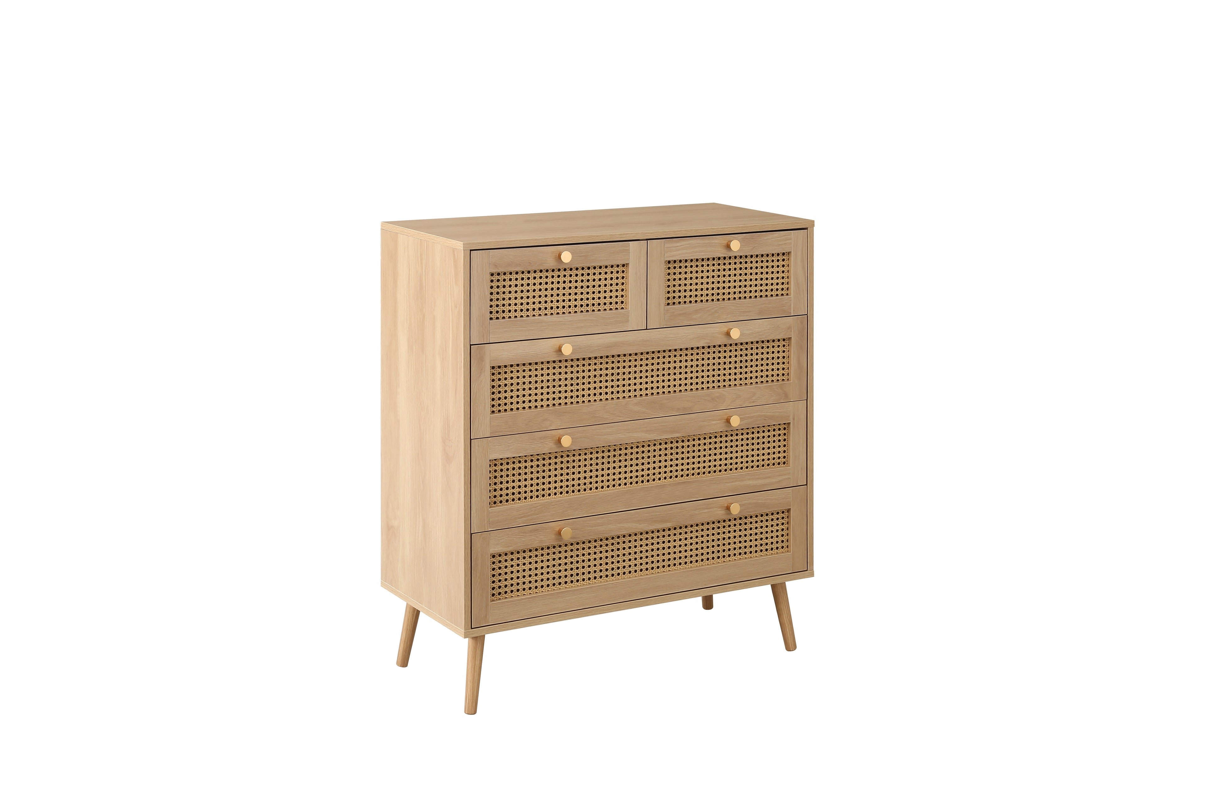 Croxley 5 Drawer Rattan Chest