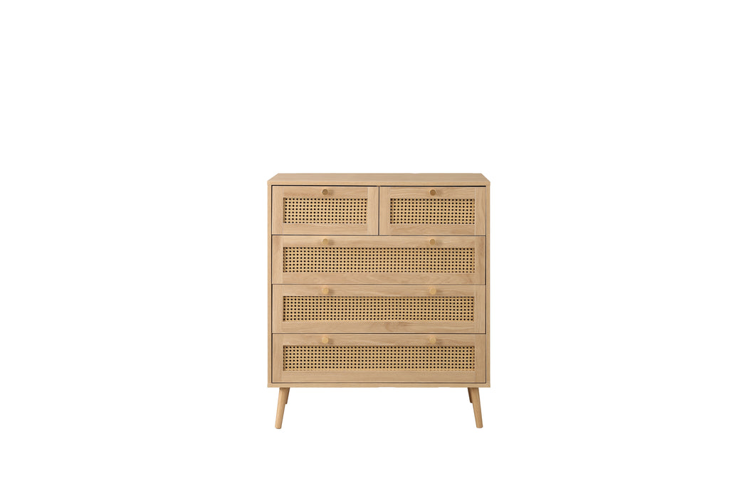 Croxley 5 Drawer Rattan Chest