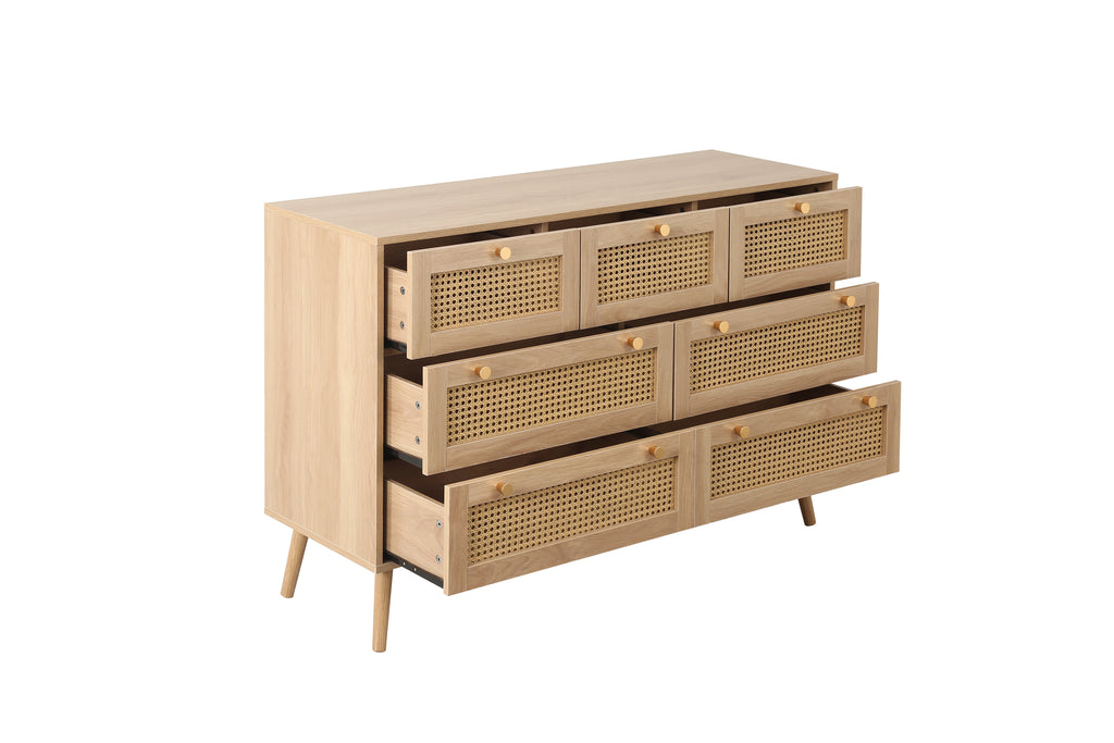 Croxley 7 Drawer Rattan Chest