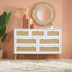 Croxley 7 Drawer Rattan Chest