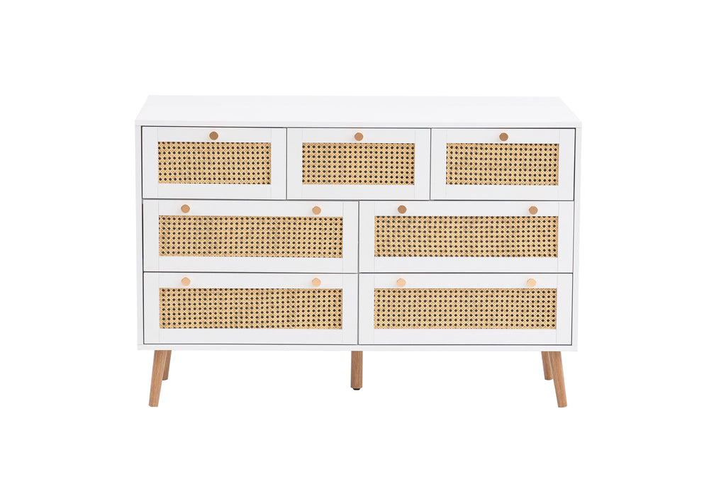 Croxley 7 Drawer Rattan Chest