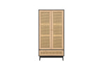 Croxley 2 Door 1 Drawer Rattan Wardrobe