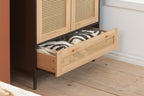 Croxley 2 Door 1 Drawer Rattan Wardrobe