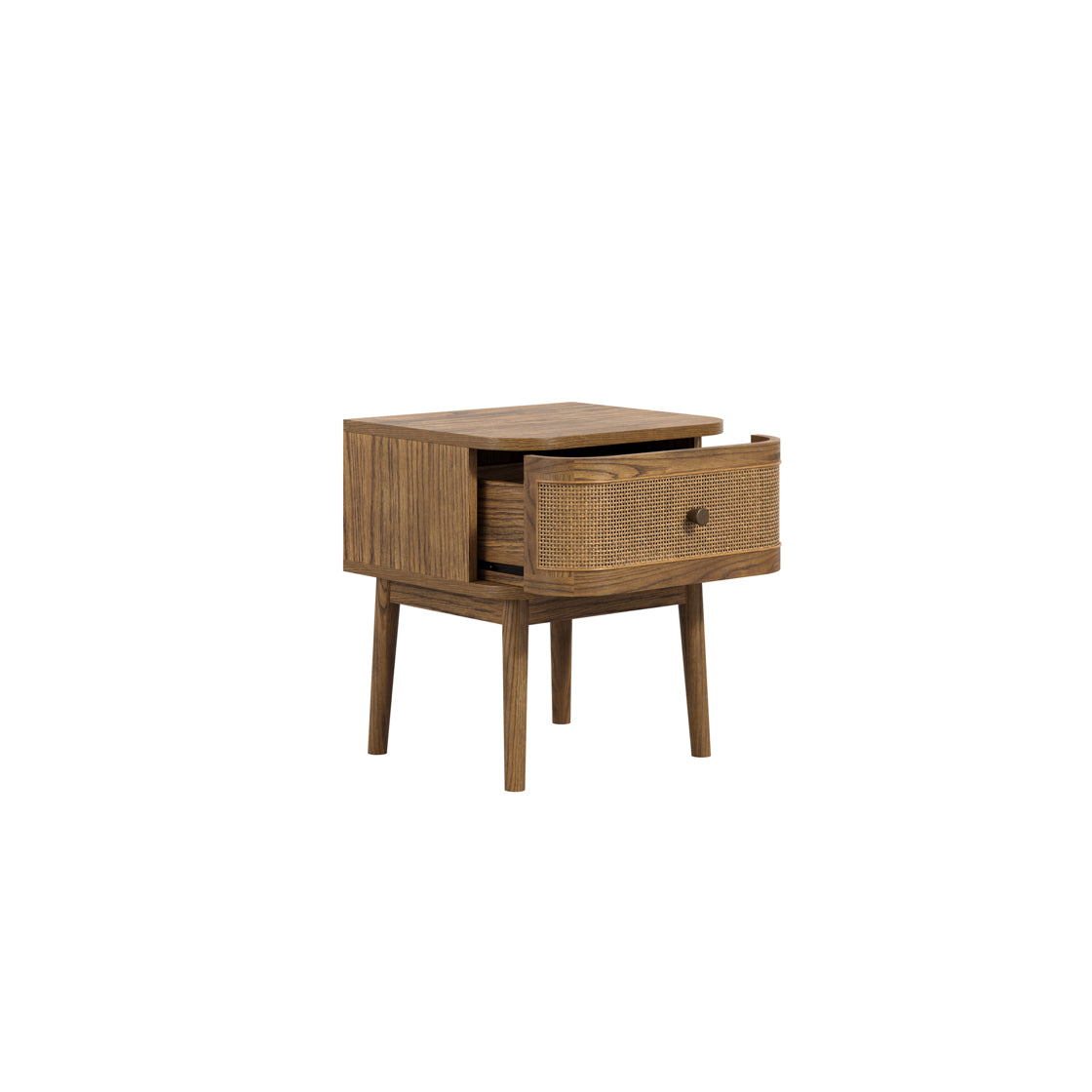 CALLIE SMOKED BEDSIDE CABINET