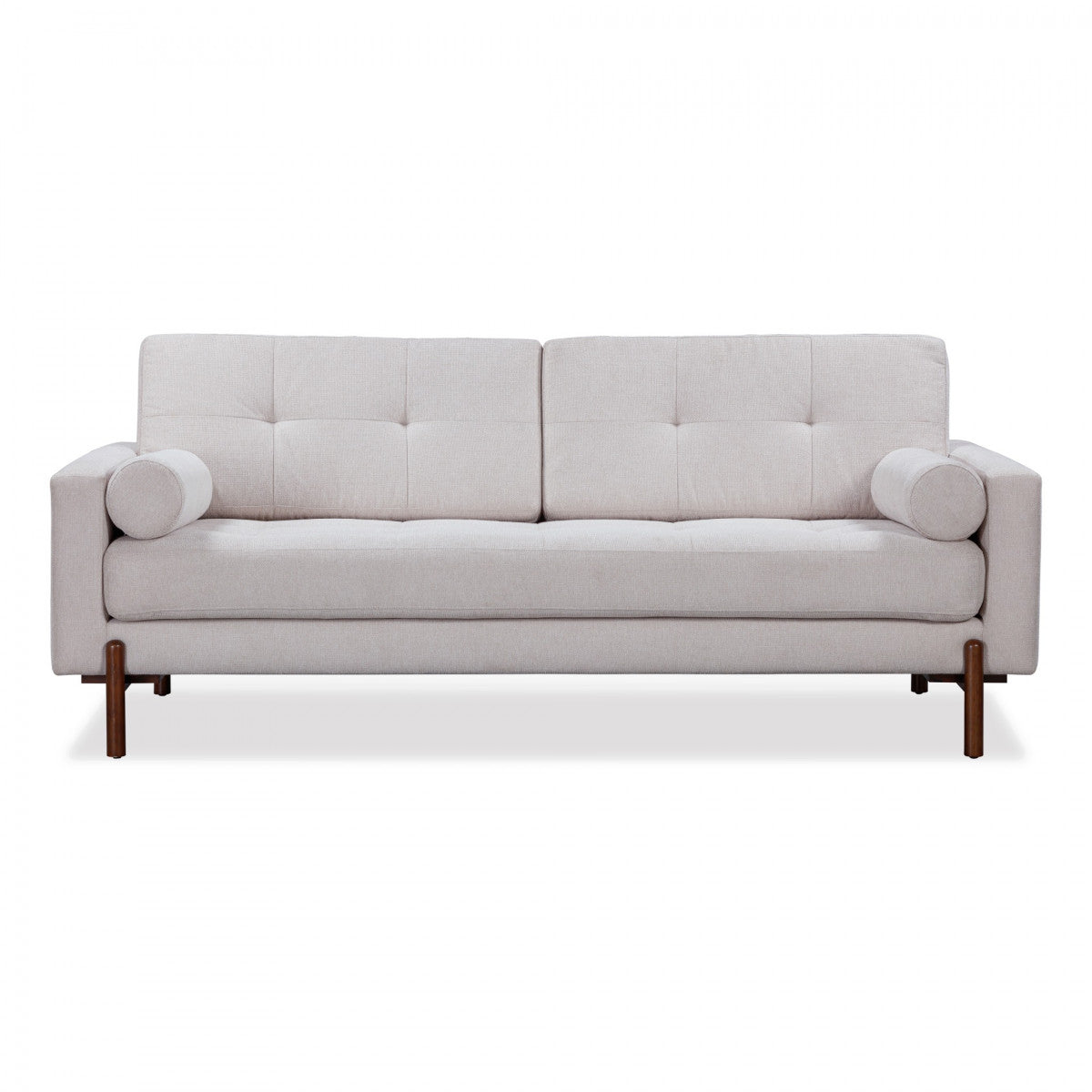 Hudson Sofa Neutral With Wooden Legs